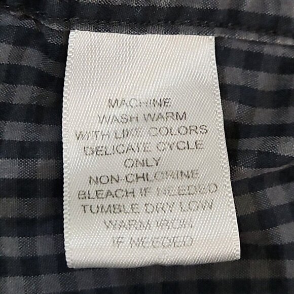 Roundtree & Yorke Shirt Men's 2XT Gray Plaid Button Down Long Sleeve Workwear - Picture 15 of 15